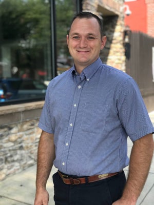 Portrait of Zachary Shelley, sales person